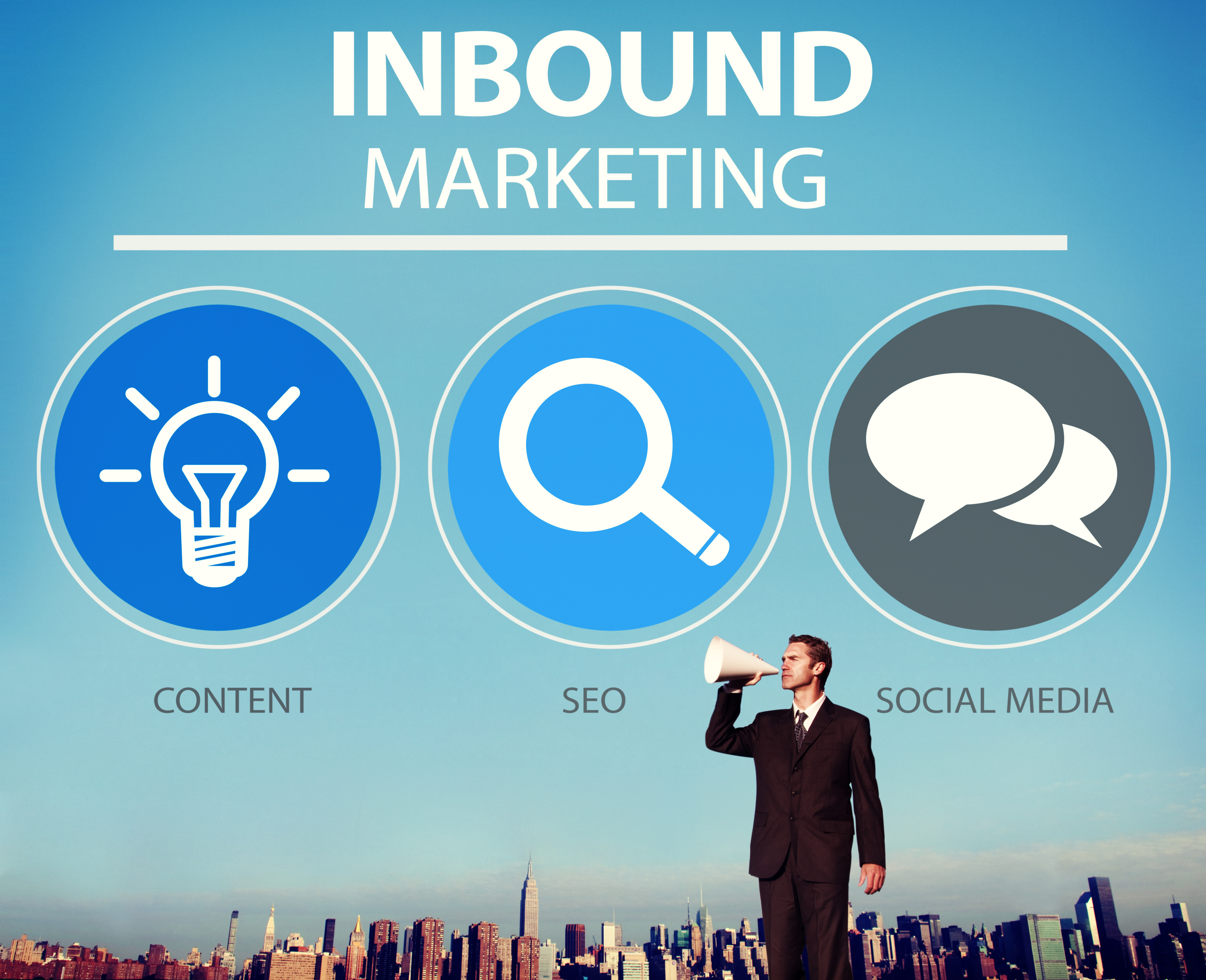 Inbound Marketing Strategy Advertisement Commercial Branding Concept